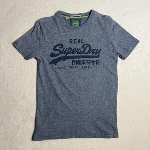 SuperDry Vintage Men’s Atlantic Navy Grit Blue P.T. Training Classics Shirt - M